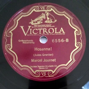Marcel Journet: Les Rameaux (The Palms)/Hosanna! 78 RPM Victrola - Imagen 1 de 3