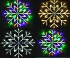 Christmas 50LED Snowflake Star Window Light Wall Decoration Xmas Decor Silhouett