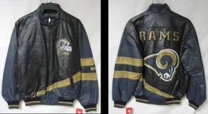 Giacca di pelle St. Louis Rams uomo taglia M L XL o 2XL STL 3 - Foto 1 di 4