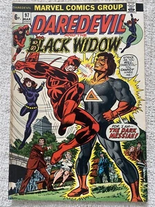 DAREDEVIL AND THE BLACK WIDOW #97 Marvel Comics 1973 UK Price VF- - Bild 1 von 1