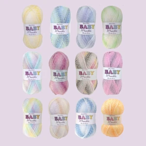 James C. Brett - Baby Marble DK - Acrylic - 100g - Various Colours - Picture 1 of 13