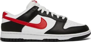 Nike Dunk Low Black White Red Panda - Picture 1 of 14