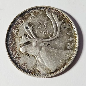 ML 1947 - ALTA CALIDAD - Canadá 25 veinticinco centavos plata - combinar - C25-386 - Imagen 1 de 5
