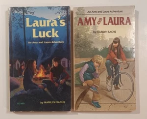 Amy And Laura & Laura's Luck By Marilyn Sachs 1965 Vintage Paperback Book x2 - Picture 1 of 5