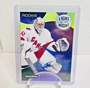 2022-23 UD SYNERGY LNR-KO PYOTR KOCHETKOV LIGHT UP THE NIGHT ROOKIE RC AUTO /99 - Picture 1 of 2