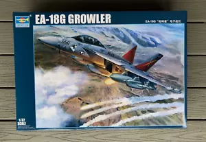 TRUMPETER 1/32 U.S. EA-18G GROWLER SUPER HORNET JET FIGHTER MODEL KIT 03206 NIB - Foto 1 di 15