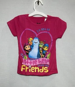 Beat Bugs Toddler Girls' Graphic Characters Crew Neck T-Shirt - Pink, 3T - Picture 1 of 2