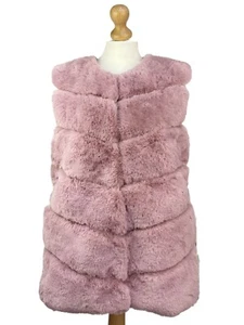 Women Faux Fur Gilets Vest Waistcoat Warm Super Soft Sleeveless Coat Outwear - Picture 1 of 6
