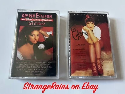 GLORIA ESTEFAN Two (2) Cassette Tape Lot - Miami Sound Machine - PLAY TESTED Foto 1 de 3