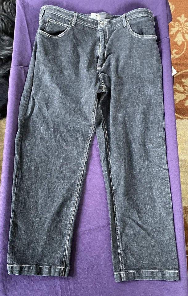 Haband Duke Mens Black Denim Jeans Classic Straight Leg 38 M - Image 1 of 4