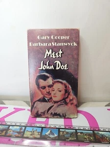 Meet John Doe VHS Movie 1987 Black and White - Picture 1 of 3