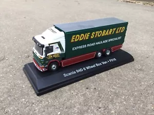 Model Eddie Stobart Scania 94D 310 Truck Lorry 6 Wheel Box Van 1:76 OO F018 1995 - Picture 1 of 9