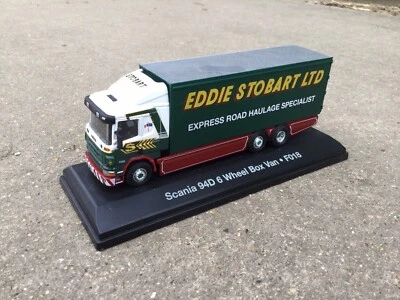 Model Eddie Stobart Scania 94D 310 Truck Lorry 6 Wheel Box Van 1:76 OO F018 1995 - Image 1 of 4