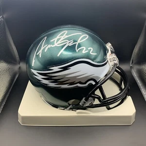Asante Samuel Sr. Signed Auto Philadelphia Eagles Mini Helmet PAC Sigs COA - Picture 1 of 2
