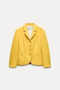 Zara Women’s ZW COLLECTION YELLOW Blazer - EXTRA SMALL - New NWT 7179/048 POCKET - Bild 1 von 1