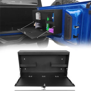 Rear Tailgate Table Storage Locking Box Steel Textured For 2021-2025 Ford Bronco - Bild 1 von 12