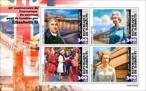 Queen Elizabeth II Opened London Bridge 50 Years MNH Stamps 2023 Djibouti M/S - Picture 1 of 1