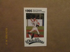 TX-LA League Rio Grande Valley White Wings Vintage Defunct 1995 Pocket Schedule