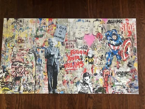 Follow Your Dreams Banksy Ready to Hang 36 x 20 Ready to Hang Canvas Art - Picture 1 of 7