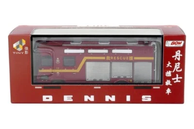 80M x Tiny Dennis Rescue Appliance Fire Vehicle HKFSD F437 1:76 ATC65382 - Image 1 of 3