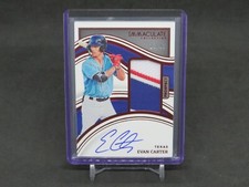 2023 PANINI IMMACULATE COLLECTION EVAN CARTER RED PROSPECT PATCH AUTO /49 RL