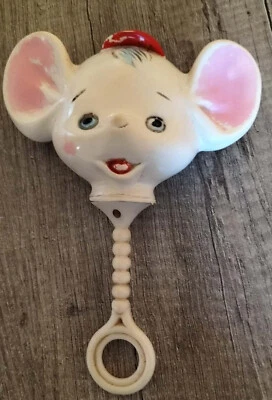 ELEFANTINO a SONAGLIO  LEDRAPLASTIC IN GOMMA INFANZIA MADE ITALY- h: 18cm LEDRA - Immagine 1 di 2