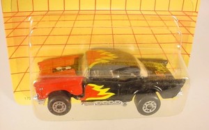 MATCHBOX # 4 RED/BLACK 1957 CHEVY MB 4-D6
