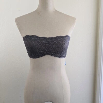 Sujetador sin tirantes Free People gris íntimo talla pequeña Foto 1 de 4