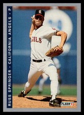 1993 Fleer Final Edition # F-191-Russ Springer-California Angels