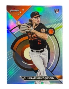 Gunnar Henderson 2023 Topps Finest RC Rookie Sky Blue Refractor /300 Orioles - Picture 1 of 2