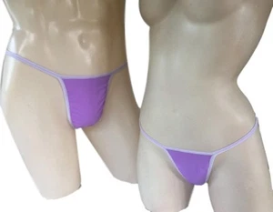 La sua corda bikini corda a G perizoma spiaggia lingerie spa lavanda posteriore personalizzata - Foto 1 di 5