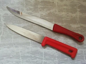 2 x Messer, Brotmesser Mirage, 3 Plus - Roter Griff - Bild 1 von 3