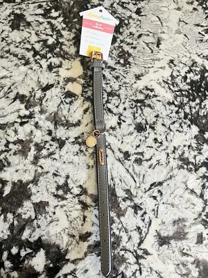 Zippy Paws Vivid Legacy Collection Leather Dog Collar Gray Small - Image 1 of 3