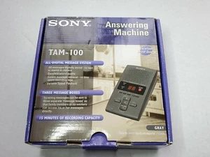 Contestador automático telefónico gris SONY TAM-100 sistema de mensajes digitales usado - Imagen 1 de 5