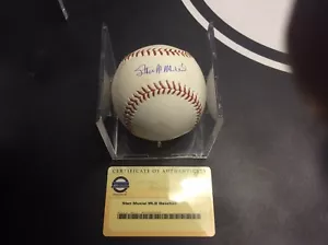 Pallone da baseball firmato Stan Musial STEINER Major League autografo HOF - Foto 1 di 2
