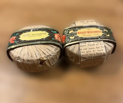 VINTAGE Roger & Gallet Seife Œillet Mignardise Nelke 2 Stück OVP + Beschreibung - Bild 1 von 4