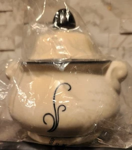 Yankee Candle Windlicht/ Teelichthalter mit Deckel weiß Hotel Zuckerdose NEU - Bild 1 von 3