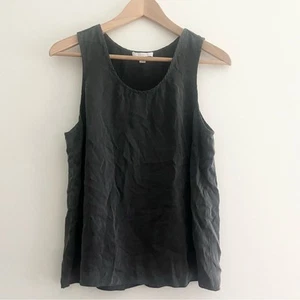 Lunya Tanktop Tulpenrücken waschbar 100 % Seide schwarz Größe Medium Schlafoberteil - Bild 1 von 9