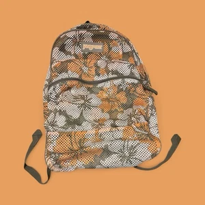 Jansport Floral Mesh Rucksack Hibiskus Blumenmuster Neu ohne Etikett Büchertasche Schultasche - Bild 1 von 5