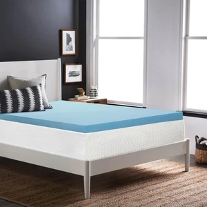 , 1-Inch Gel Memory Foam Mattress Topper, CertiPUR-US Certified for Superior ... - Picture 1 of 6