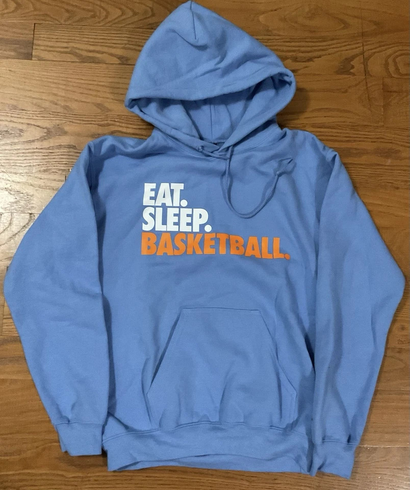 Женская баскетбольная светло-голубая толстовка с капюшоном Gildan Graphic размер Small новая без ценников - Изображение 1 из 1