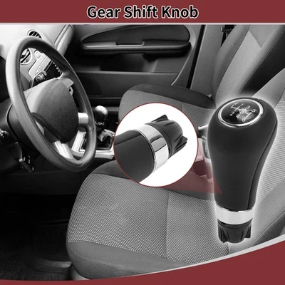 Botão de câmbio de marchas 6 velocidades para Mercedes-Benz C180 C200 C250 plástico couro sintético - Imagem 1 de 4