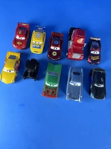 Disney Pixar Cars Die Cast Cars Lot Of 10 Various Types - Picture 1 of 14