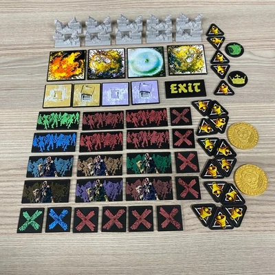 BLACK PLAGUE ZOMBICIDE PLASTIC TOKEN SET BOARD GAME ACCESSORY MARKERS HORROR - Image 1 of 4