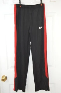 Jogging Pants Dri-Fit size Large Boys Black w Red strip - Picture 1 of 7