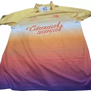 Maglia Calcio Flan Labs Caramel Sunset Uomo XL Multicolore Ombre Street Sportiva - Foto 1 di 12