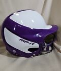 RIP IT Vision Pro Softball Helmet With Face Mask S/M 6 - 6 7/8 PURPLE/WHITE 