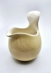 Eva Zeisel Red Wing Pottery Town and Country speckled beige Creamer MCM Vintage - Picture 1 of 6
