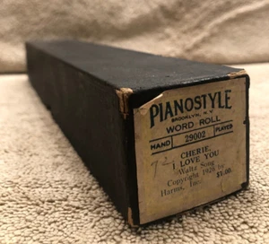 1926 Piano Player Roll by Pianostyle "Cherie, I love you " - Picture 1 of 6