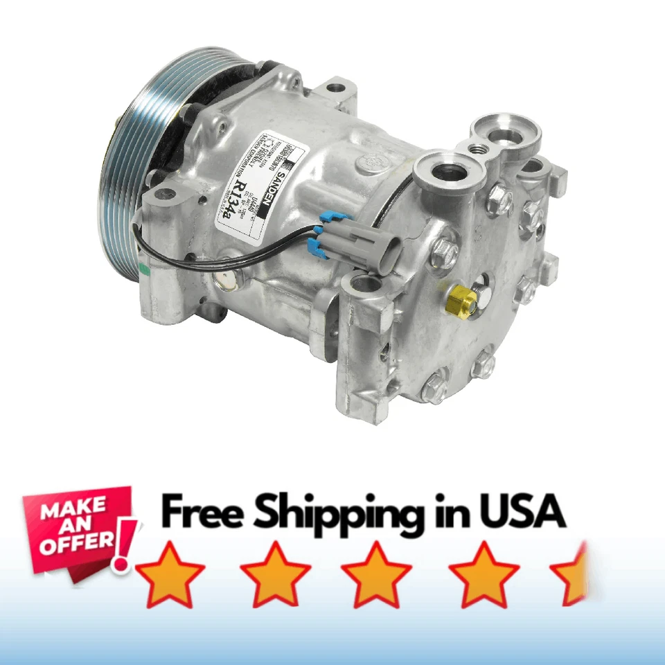 Compressor A/C Fit Chevrolet C1500 1996-1999, Chevrolet C2500 1996-2000 - Image 1 of 1